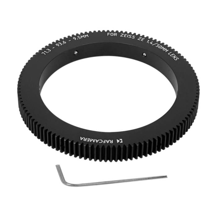 Follow Focus Gear (71.3-93.6-9.5mm) for Zeiss ZE 1.4/50mm lens