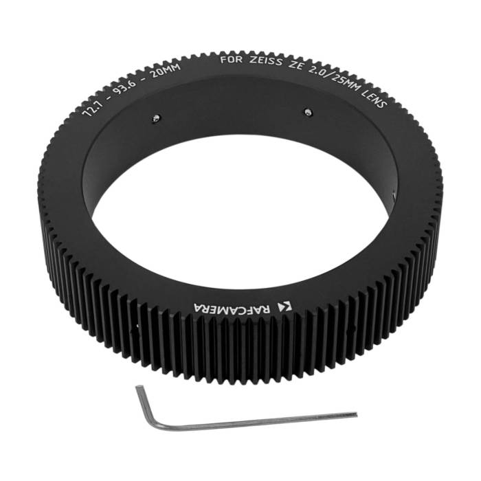 Follow Focus Gear (72.7-93.6-20mm) for Zeiss ZE 2.0/25mm lens