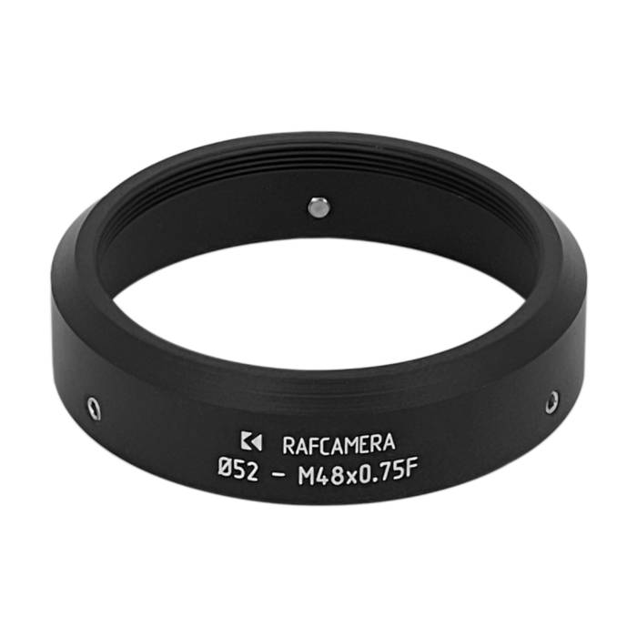 52mm clamp to M48x0.75 female thread adapter
