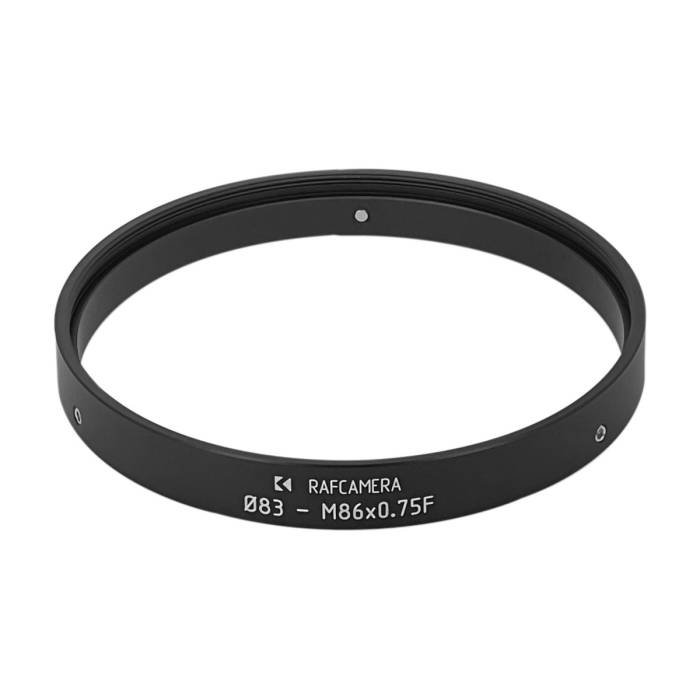 83mm clamp to M86x0.75 female thread adapter