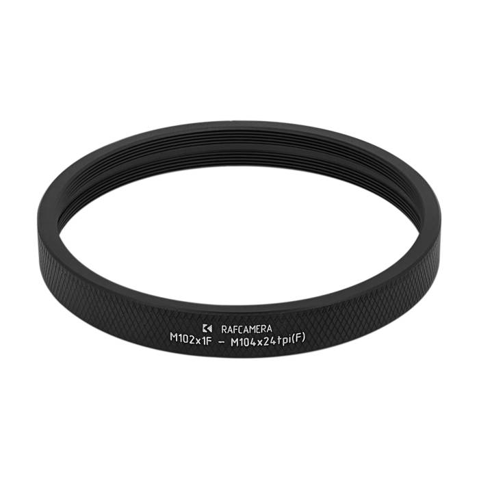 M102x1 female to M104x24tpi female thread adapter