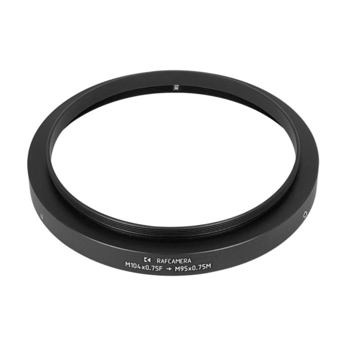 M104x0.75 female to M95x0.75 male thread adapter for Rathenow Rectimascop IV 64/2x