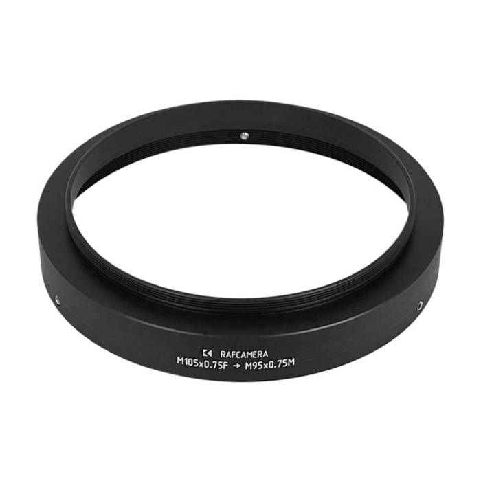 M105x0.75 female to M95x0.75 male thread adapter for Kowa 35mm anamorphic