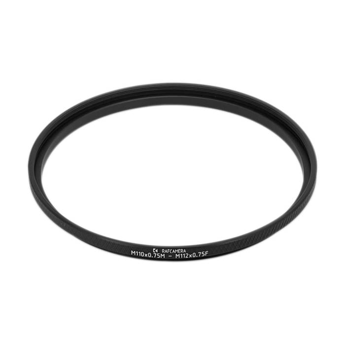 M110x0.75 male to M112x0.75 female thread adapter