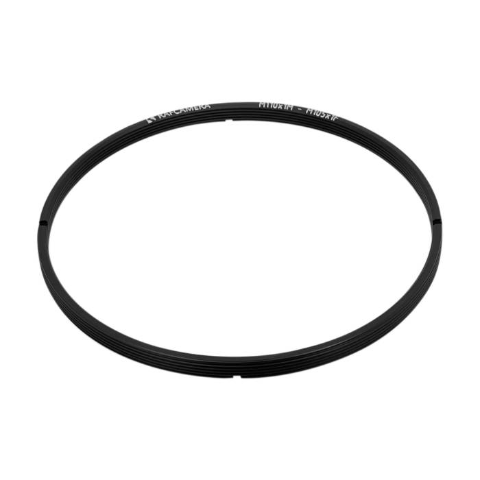 M110x1 male to M105x1 female thread adapter, flangeless