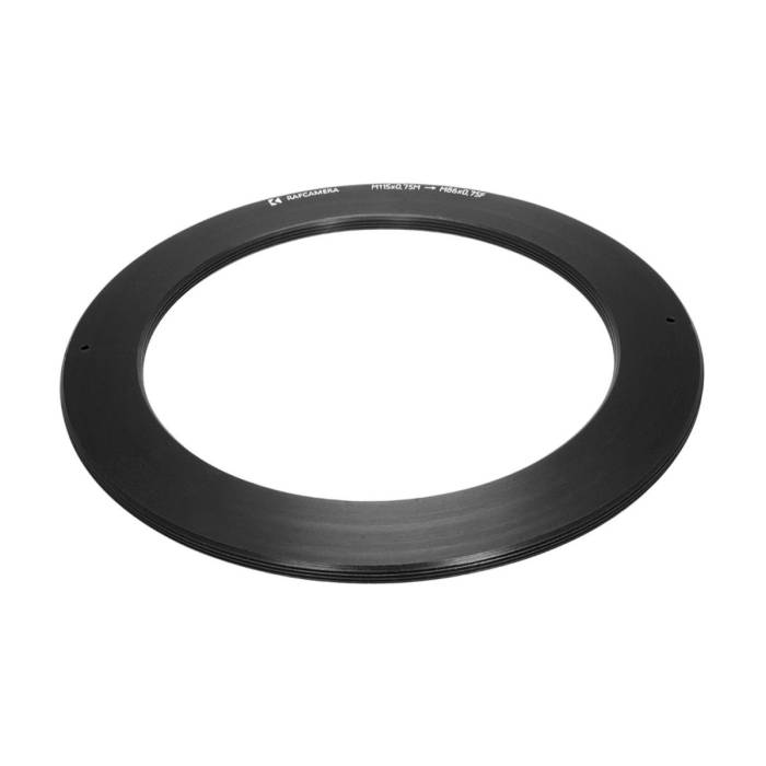M115x0.75 male to M86x0.75 female thread adapter (115mm to 86mm step-down ring)