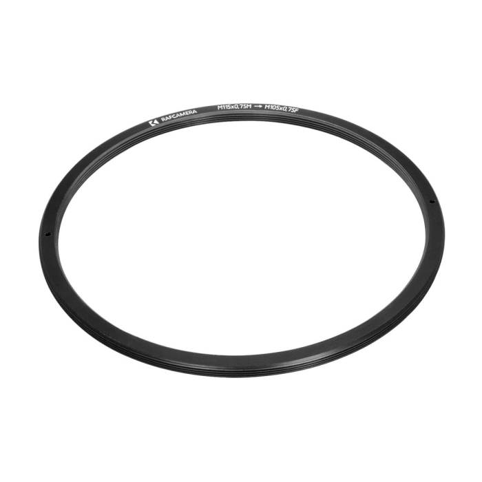 M115x0.75 male to M105x0.75 female thread adapter (115mm to 105m step-down ring)
