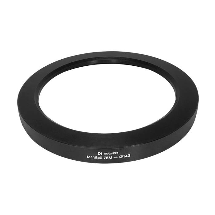 M115x0.75 male thread to 143mm outer diameter adapter