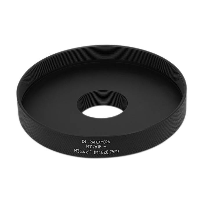 M117x1 to M36.4x1 thread adapter (Takahashi Collimator on GSO RC10 Telescope)