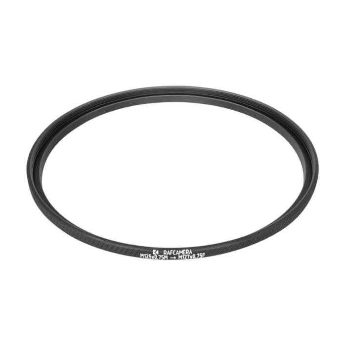 M125x0.75 male to M127x0.75 female thread adapter (125mm to 127mm step-up ring)