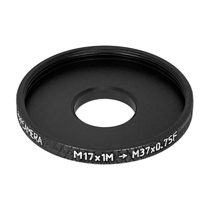 M17x1 male to M37x0.75 female thread adapter for smallrig cage