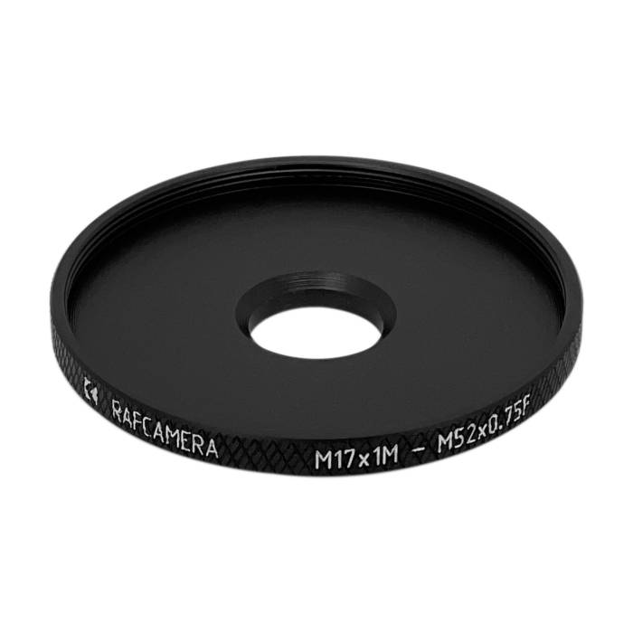 M17x1 male to M52x0.75 female thread adapter