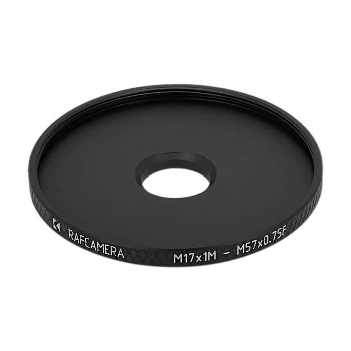 M17x1 male to M57x0.75 female thread adapter
