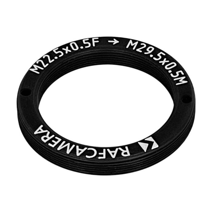 M22.5x0.5 female to M29.5x0.5 male thread adapter