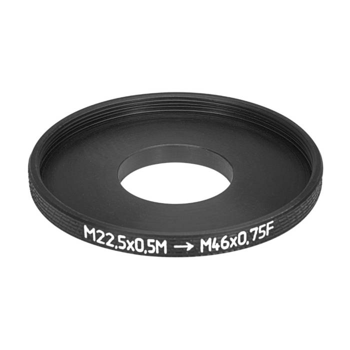 M22.5x0.5 male to M46x0.75 female thread adapter for Minitar-1 2.8/32mm Art lens
