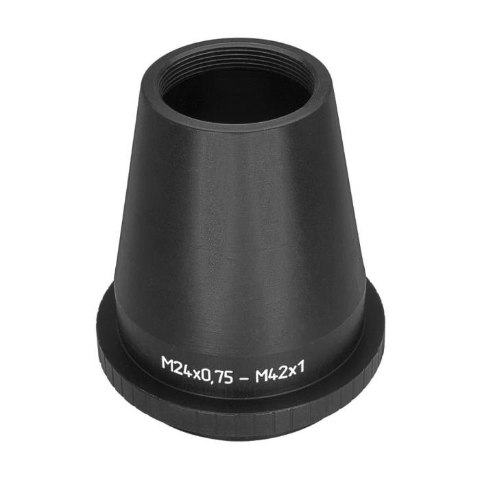 M24x0.75 female to M42x1 male thread adapter, cone