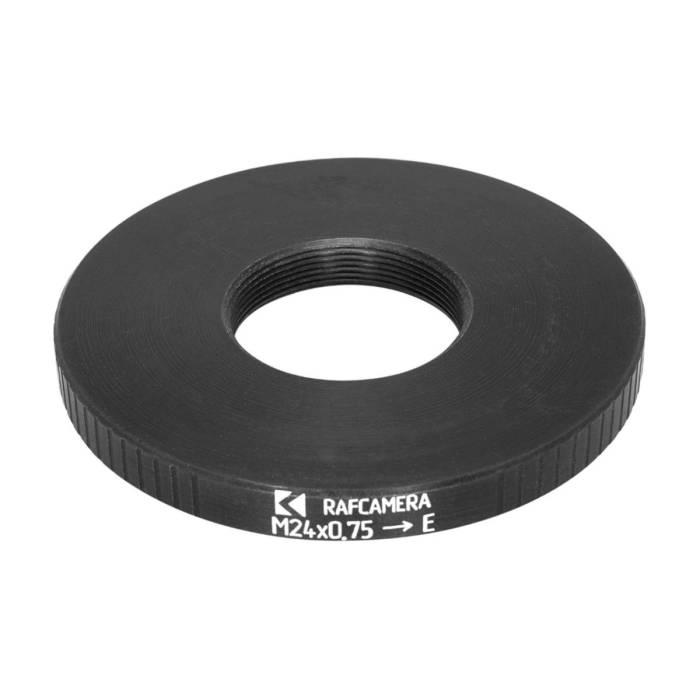 M24x0.75 female thread to Sony E-mount camera adapter