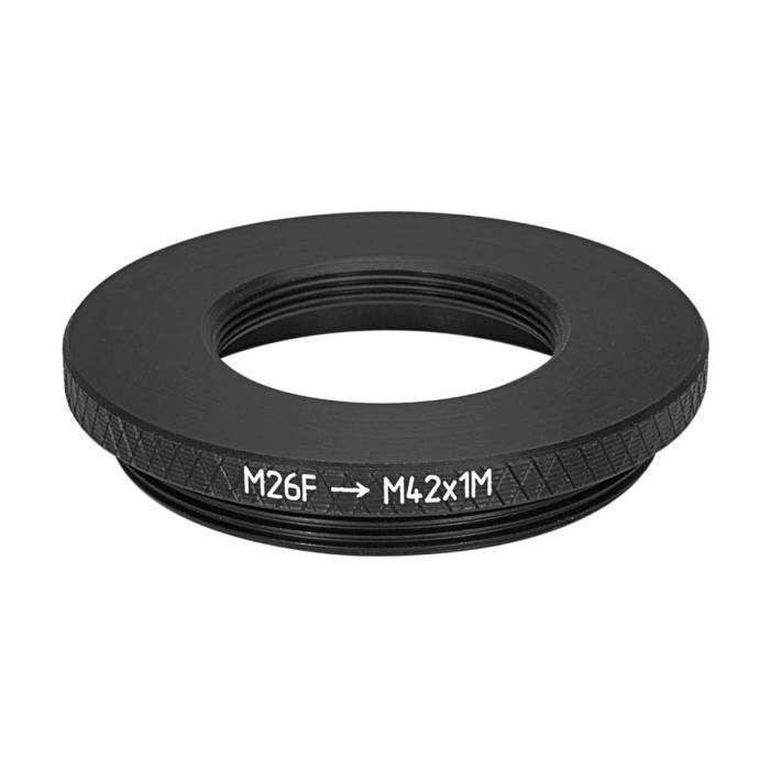 M26 (Mitutoyo, Nikon BD) female to M42x1 male thread adapter