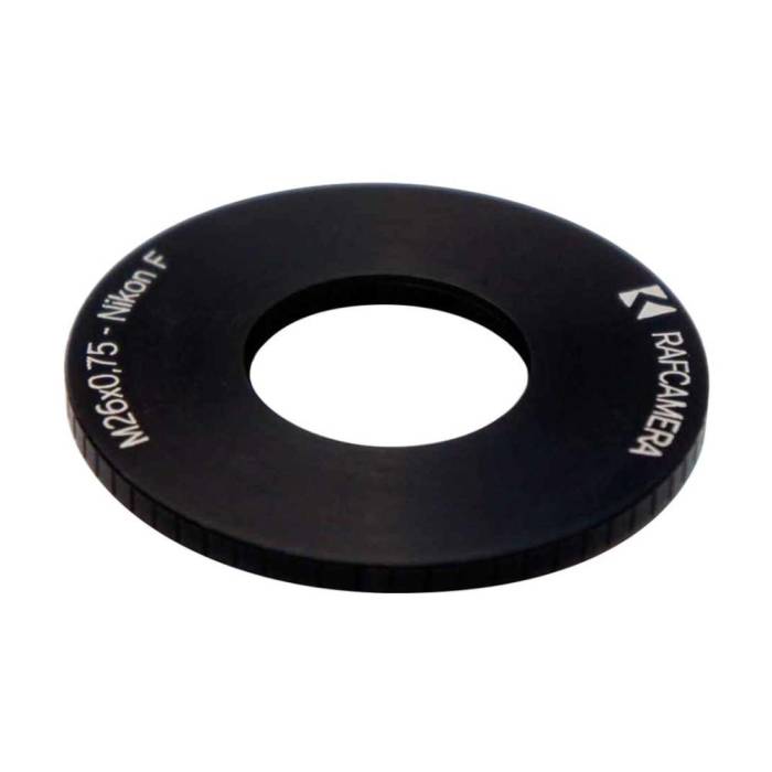 M26x0.75 microscope objective to Nikon F camera mount adapter
