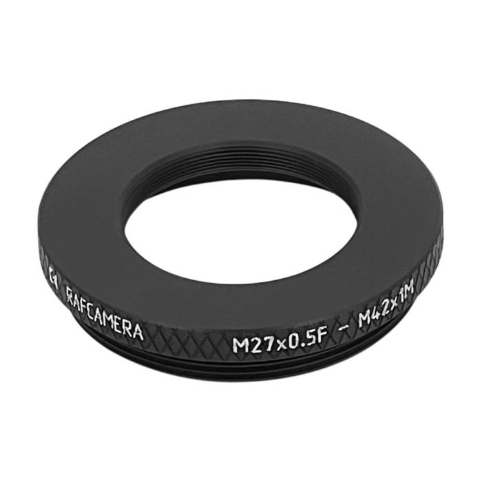 M27x0.5 female to M42x1 male thread adapter