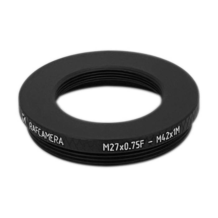 M27x0.75 female to M42x1 male thread adapter