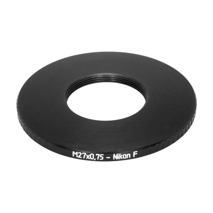 M27x0.75 female thread to Nikon F camera mount adapter
