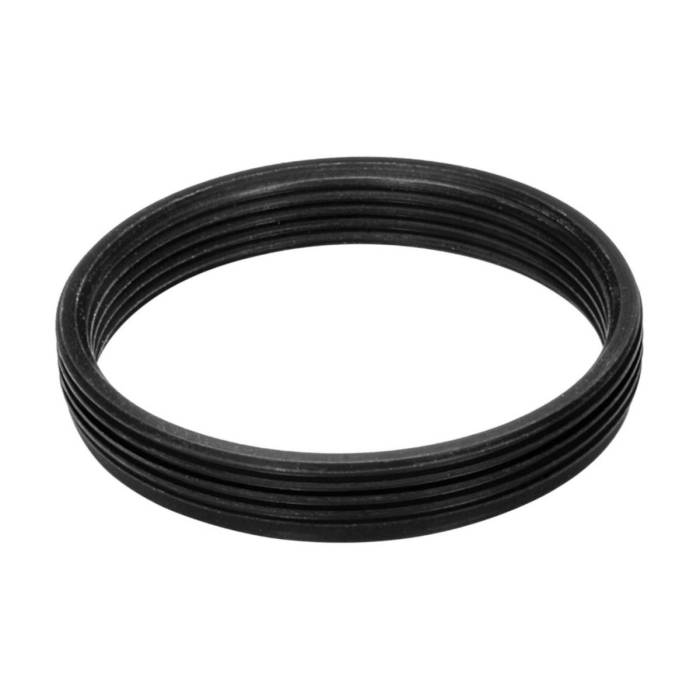 M27x0.75 male to M24x0.75 female thread adapter, flangeless, black