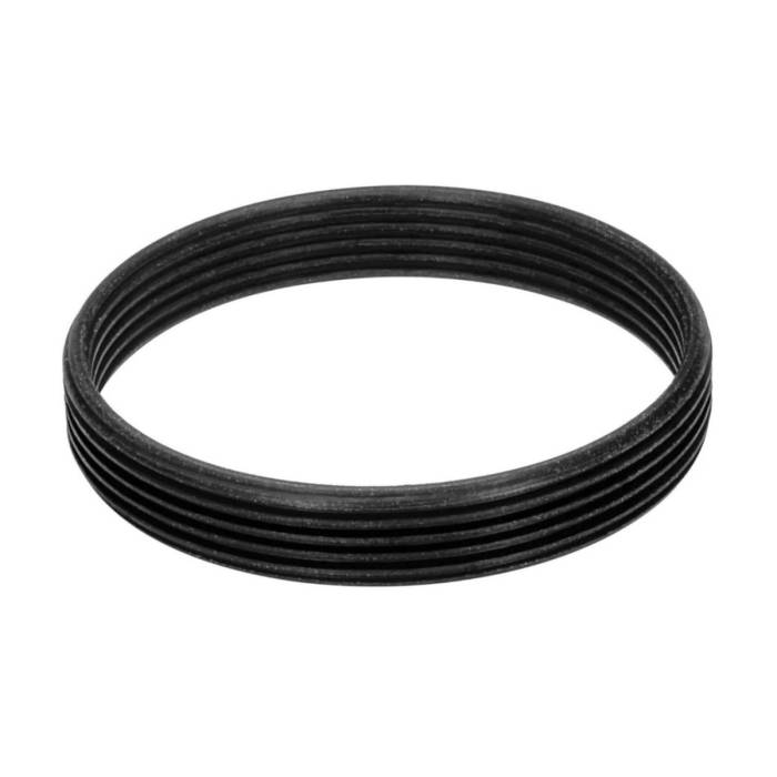 M27x0.75 male to M25x0.75 female thread adapter, flangeless, black