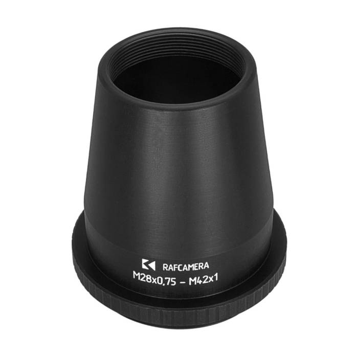 M28x0.75 female to M42x1 male thread adapter, cone