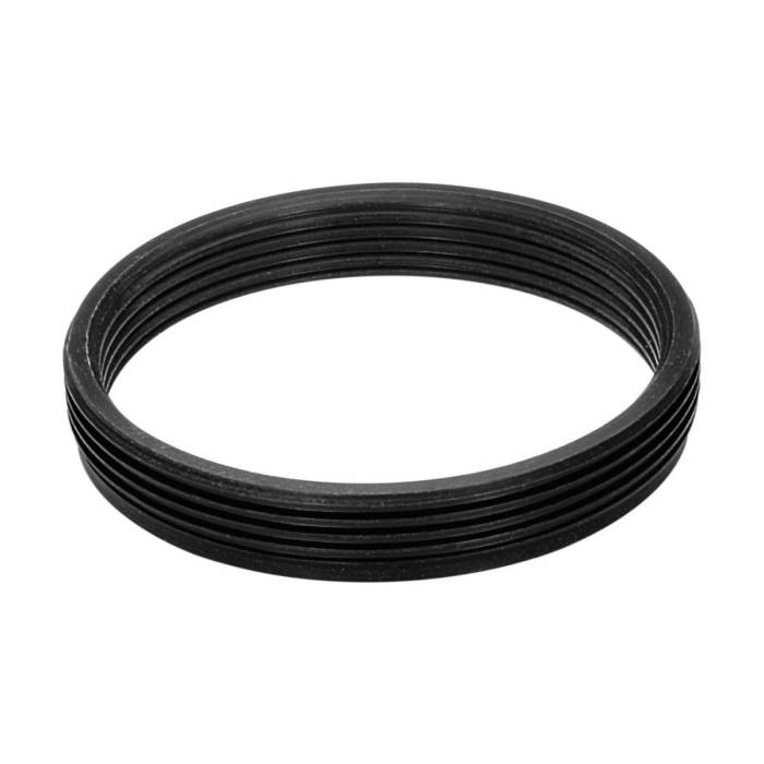 M28x0.75 male to M25x0.75 female thread adapter, flangeless, black
