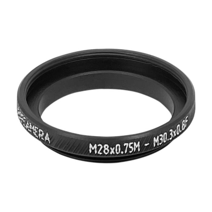 M28x0.75 male to M30.3x0.8 female thread adapter