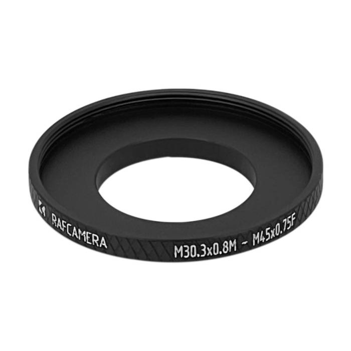 M30.3x0.8 male to M45x0.75 female thread adapter for Sky Rover UF 30mm eyepiece