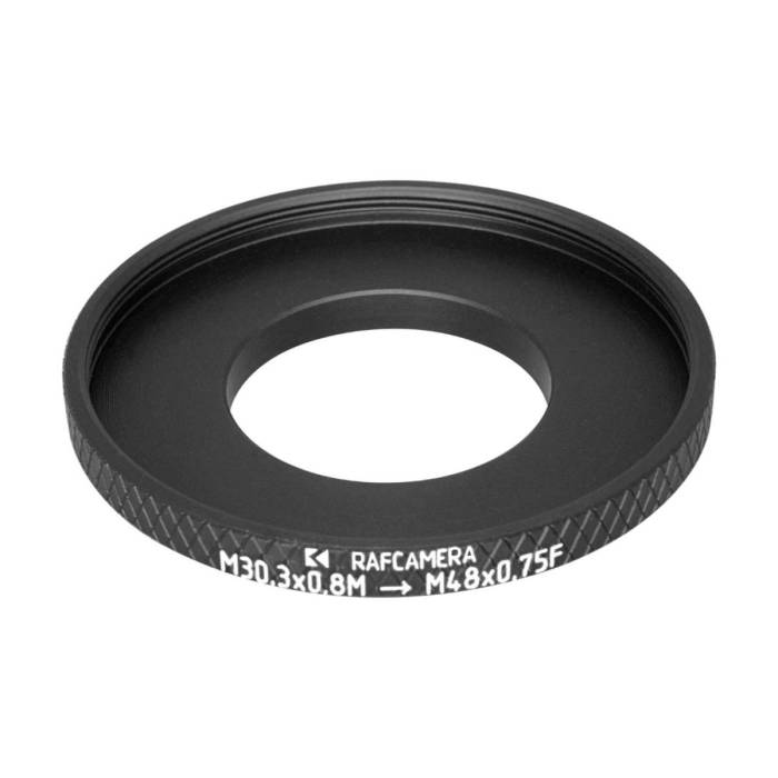 M30.3x0.8 male to M48x0.75 female thread adapter for Envis lens