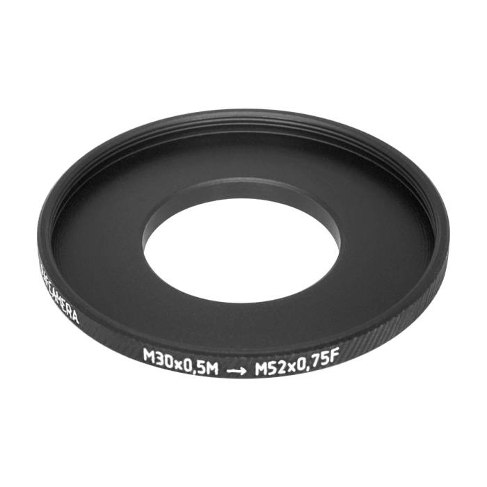 M30x0.5 male to M52x0.75 female thread adapter for Angenieux 32mm Type S2 lens