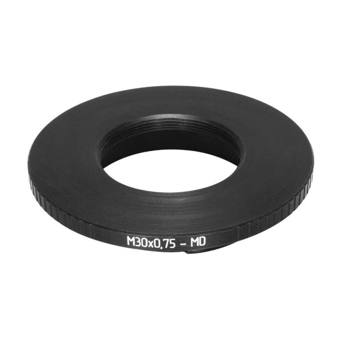 M30x0.75 female thread to Minolta MD camera mount adapter