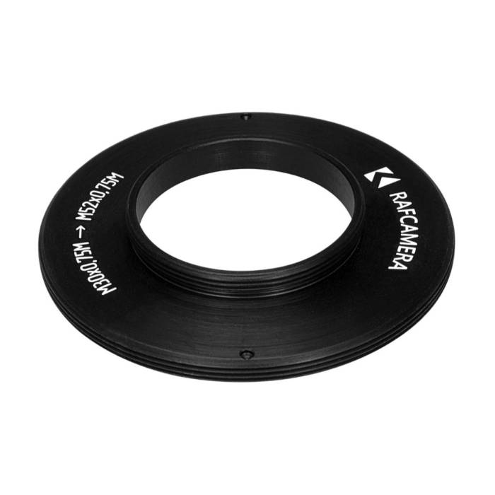 M30x0.75 male to M52x0.75 male thread adapter