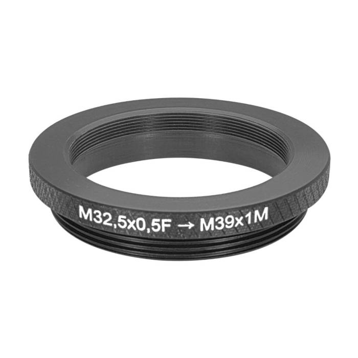 M32.5x0.5 female to M39x1 (LTM) male thread adapter