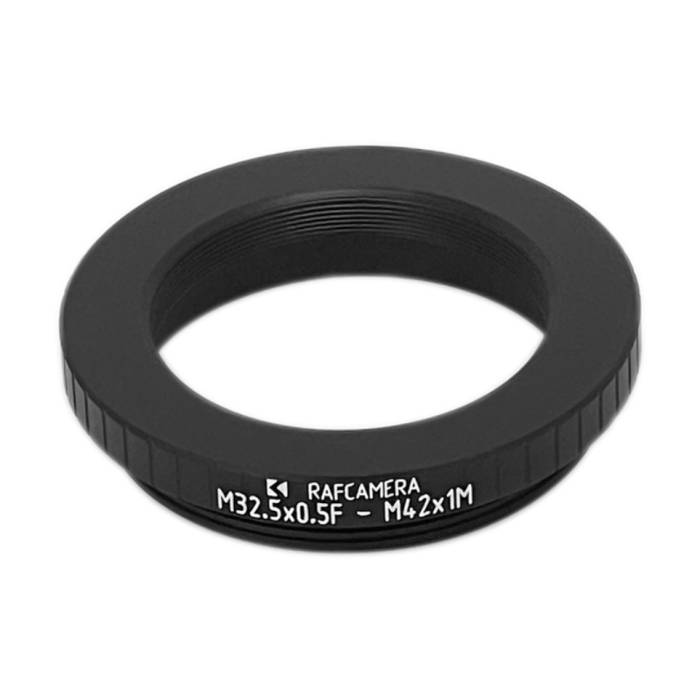 M32.5x0.5 female to M42x1 male thread adapter