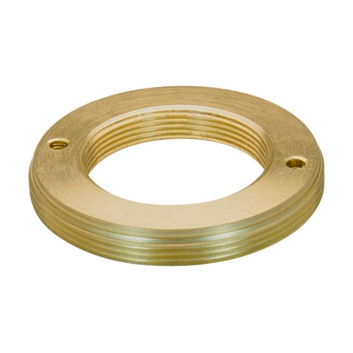 M32x0.75 male to RMS female thread microscope adapter, flangeless, bronze