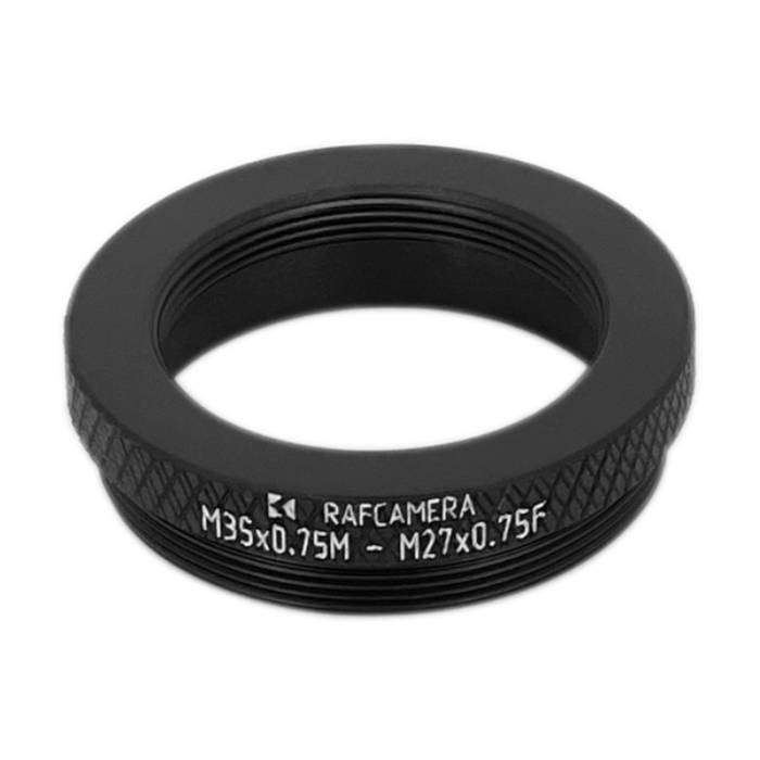 M35x0.75 male to M27x0.75 female thread adapter