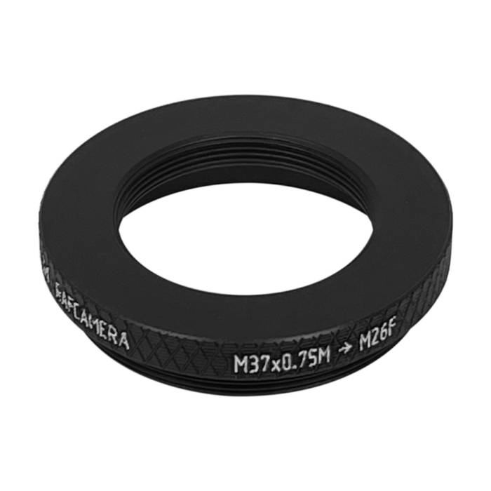 M37x0.75 male to M26x0.75 (36tpi) female thread adapter