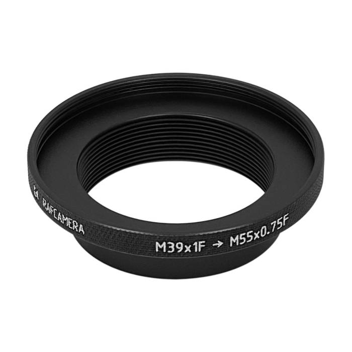 M39x1 female to M55x0.75 female thread adapter
