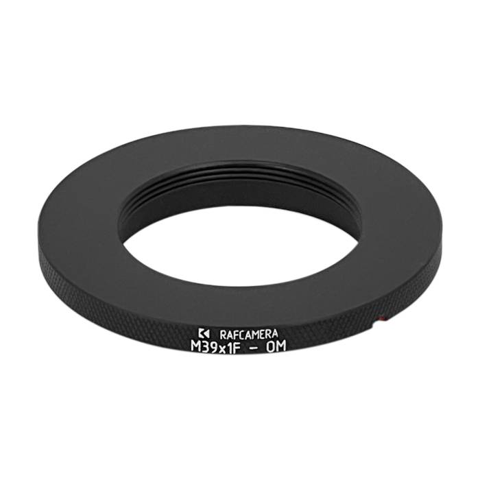 M39x1 female thread to Olympus OM camera mount adapter