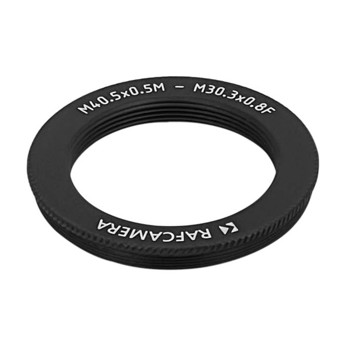 M40.5x0.5 male to M30.3x0.8 female thread adapter