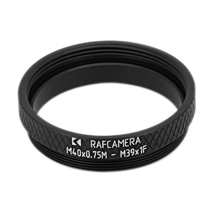 M39x1 female to M40x0.75 male thread adapter for #1 shutters