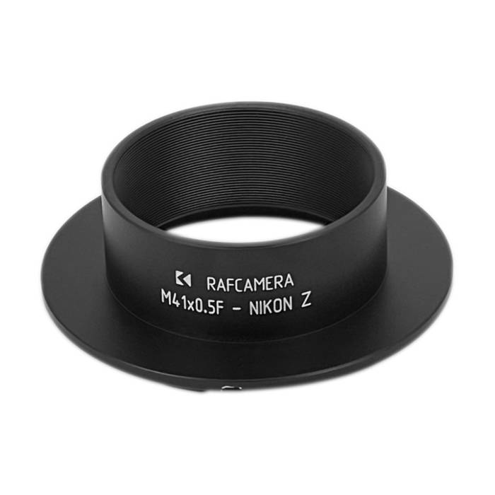 M41x0.5 female thread to Nikon Z-mount camera adapter