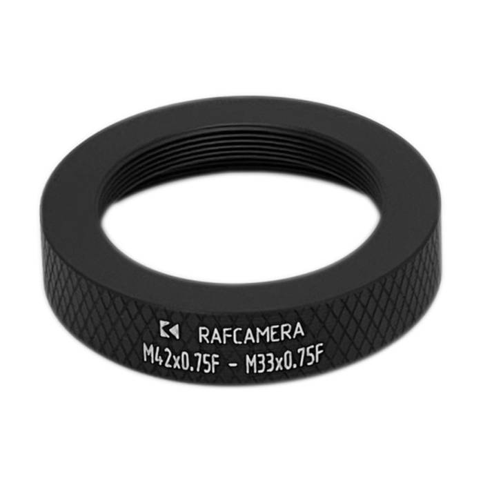 M42x0.75 female to M33x0.75 female thread adapter