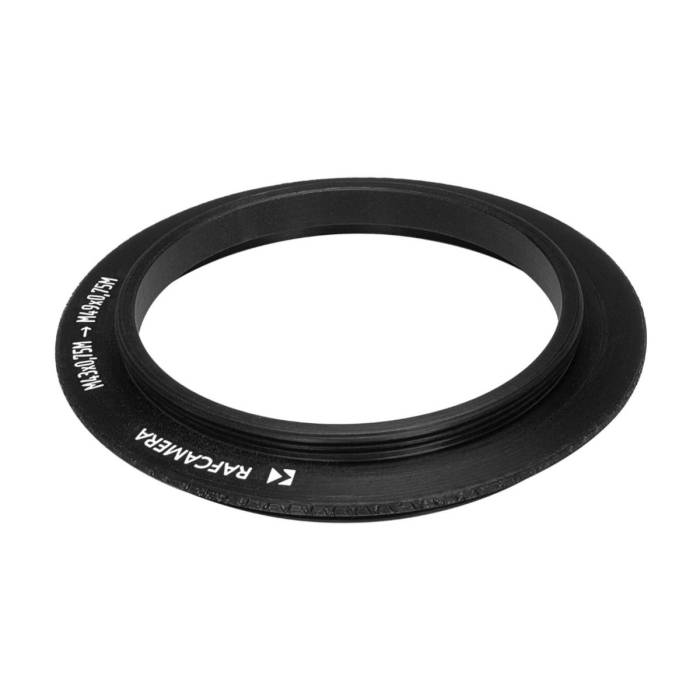 Reverse M43x0.75 male to M49x0.75 male thread adapter