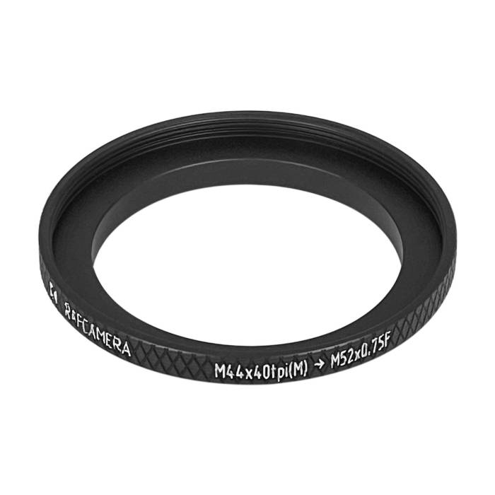 M44x40tpi male to M52x0.75 female thread adapter