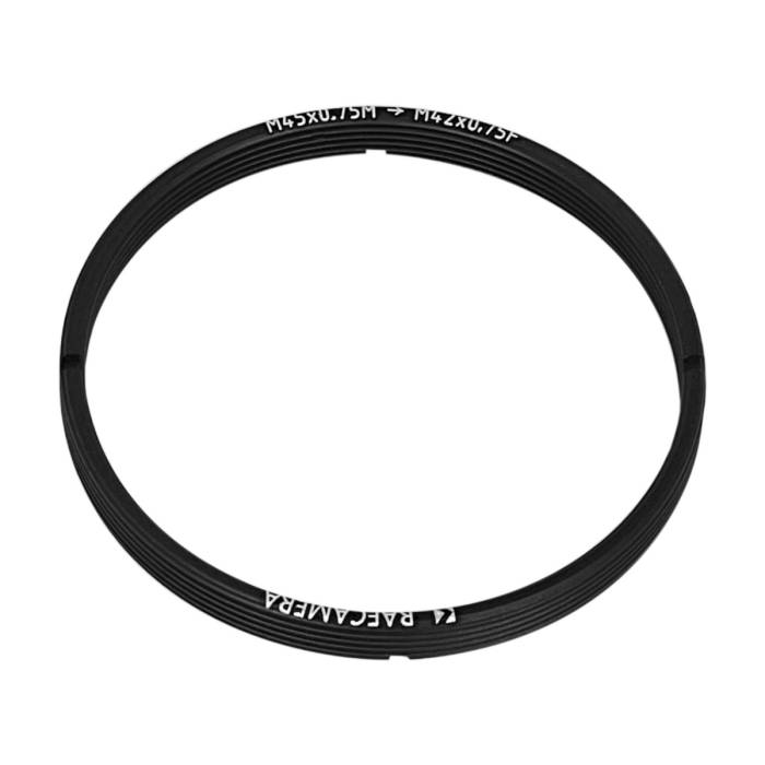 M45x0.75 male to M42x0.75 (T2) female thread adapter, flangeless